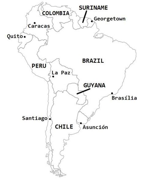 South America Map Quiz Game