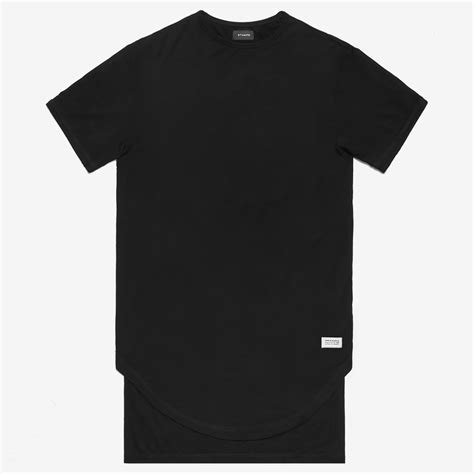 Black Double Layer Scallop Tee Clothes Design Tees Shirts