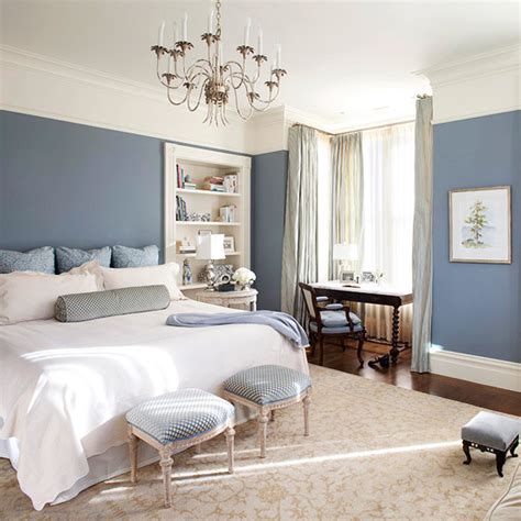 A denim blue circular rug, striped. Modern Furniture: Colorful Bedroom Decorating Design Ideas ...