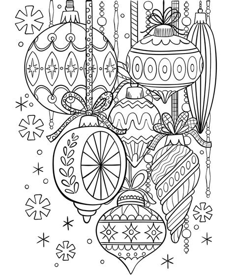 Classic Glass Ornaments Coloring Page | crayola.com
