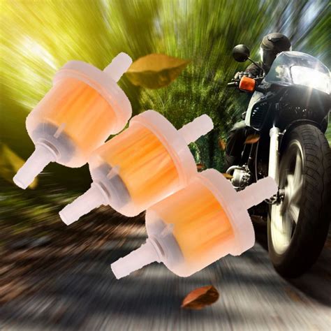 Universal Petrol Inline Fuel Filter 8mm For Motorcycle Motorbike Dirt