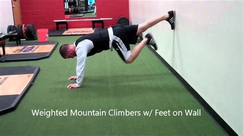 Mountain Climbers With Feet On Wall Youtube