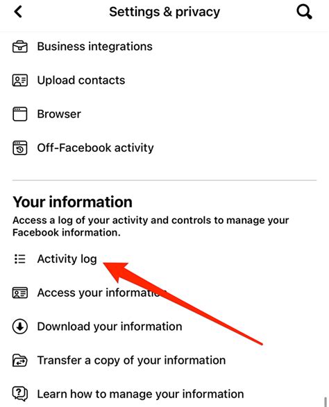 Facebook Heres How To View Your Activity Log On Mobile