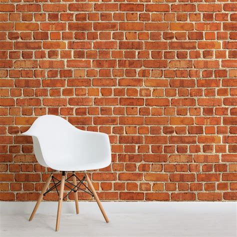 Brick Wallpaper Red White And Exposed Brick Hovia Brick Wallpaper