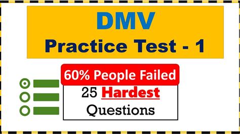 Dmv Permit Practice Test 2024 25 Hardest Questions Part 1 Youtube