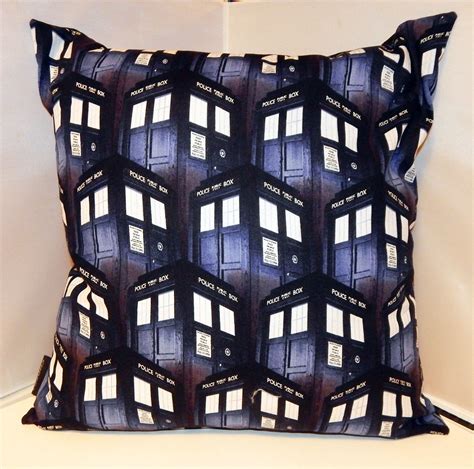 Tumbling Tardis Doctor Who Cushion By Ukgeekboutique On Etsy Accent
