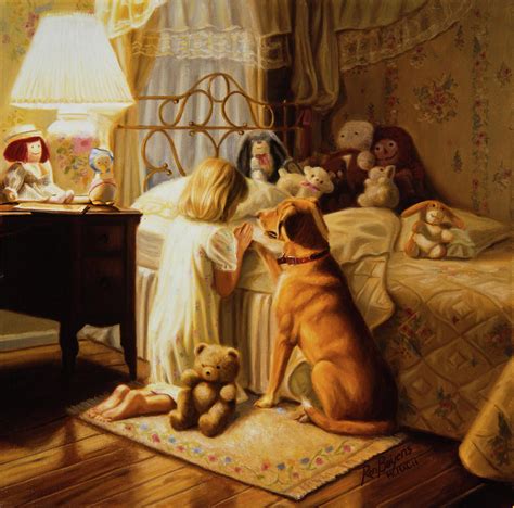 Bedtime Prayers Painting By Ronald Bayens Fine Art America