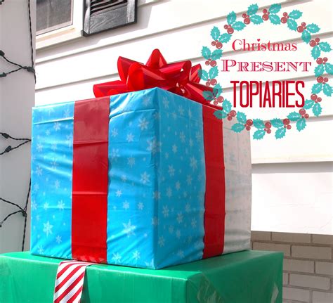 How To Make An Outdoor Christmas Present Topiary Diy