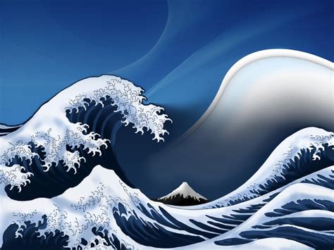 The Great Waves Of Kanagawa Wallpapers Wallpaper Cave