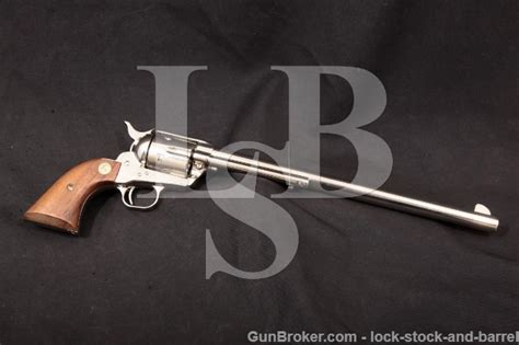 Colt 3rd Gen Single Action Army Saa Buntline 1981 Nickel 12 Revolver