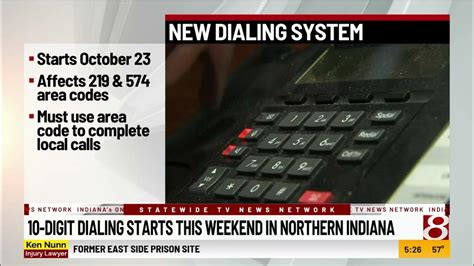 10 Digit Dialing Starts This Weekend In Northern Indiana Youtube