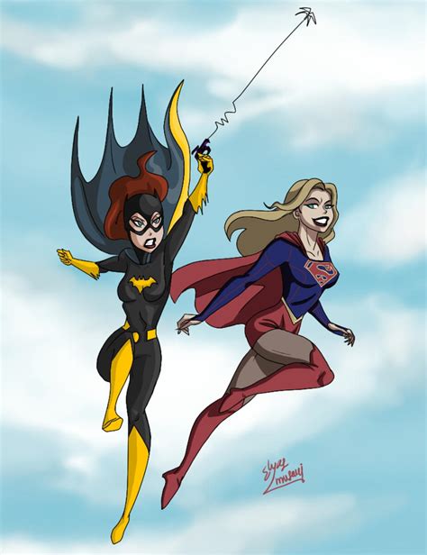 Batgirl And Cw Supergirl By Elyasmusavi On Deviantart