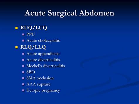 Ppt Acute Abdomen Powerpoint Presentation Free Download Id5081156