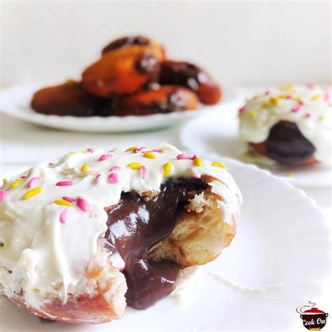 Chocolate Cream Filled Donuts Dessert