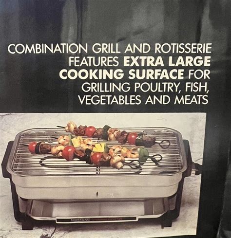 Farberware Smokeless Indoor Grill Rotisserier Complete Tested