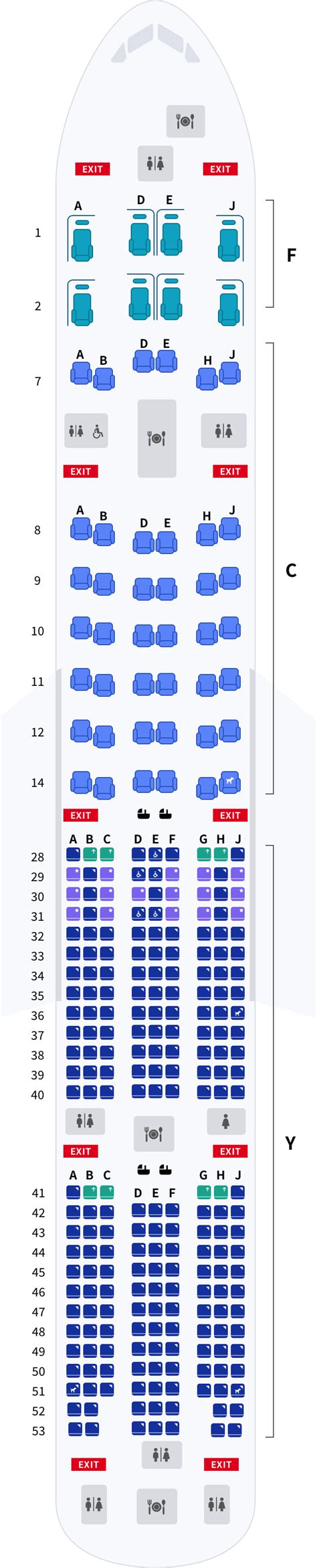 Emirates Seating Chart 777 300er Elcho Table