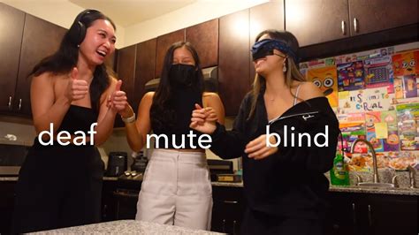 Blind Deaf And Mute Cooking Challenge Ft My Roommates Youtube