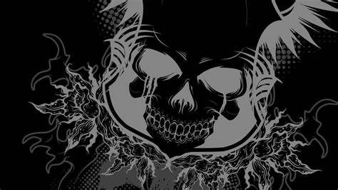 Black Skull Wallpaper 3d Free Skull Backgrounds Group 77 Src