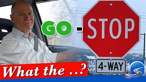 Right Of Way Rules At 4 Way Stop Youtube