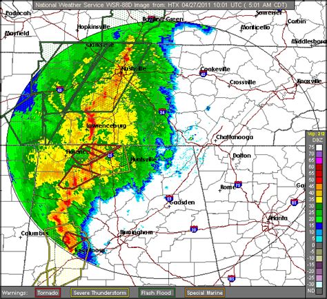 Summary Of The 27 April 2011 Tornado Outbreak Across East Tennessee And