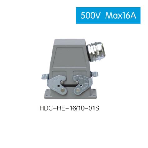Hdc He 164 500v Max 16a Industrial Rectangular Plug Socket Heavy Duty