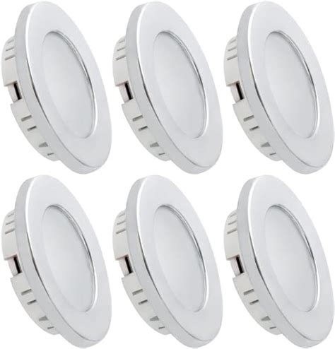 Dream Lighting 12v Led Downlights With Chrome Plated Surround Recessed