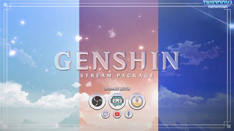 Genshin Impact Twitch Overlay Pack Animated Youtube