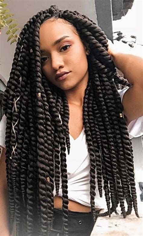 French braid suits best on unwashed hair or messy hair. 100+ Best Havana Twist Braids Hairstyles 2020 For Black Women