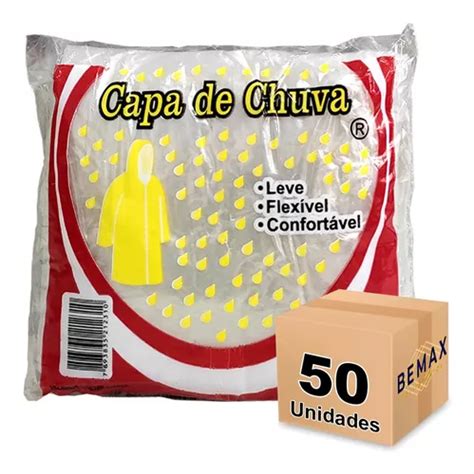 Capa De Chuva Transparente Descart Vel Unissex Kit Pe As Frete Gr Tis