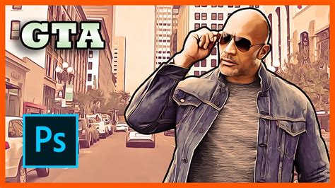 How To Create A Gta 5 Photo In Photoshop Photoshop Tutorial Youtube