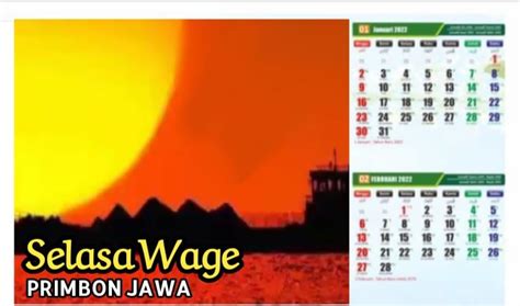 Kalender Jawa Selasa 3 Januari 2023 Lengkap Dengan Hari Pasaran Weton