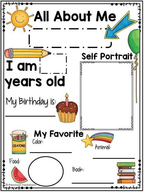 All About Me Free Templates Printable Templates Free