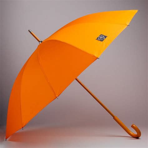 Classic Orange Umbrella Rain And Son Classic And Stylish Umbrellas