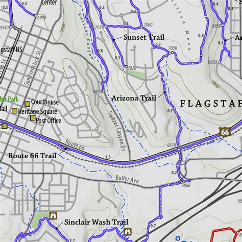 Flagstaff Loop Trail Map By Emmitt Barks Cartography Avenza Maps