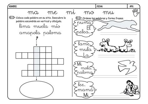 Fichas Letra M Para Imprimir Y Trabajar La Lectoescritura