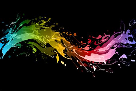 Bright Rainbow Splash Vectors Stock Illustration Download Image Now