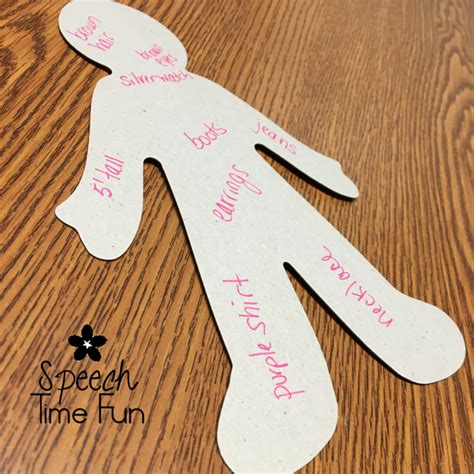 Character Traits Cut Outs Speech Time Fun Speech And Language