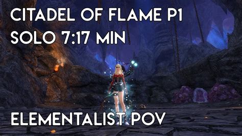 Gw2 QT CoF P1 Solo 7 17 Min Elementalist PoV YouTube