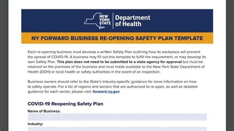 Businesses Required To Fill Out Safety Plan In Order To Reopen Local