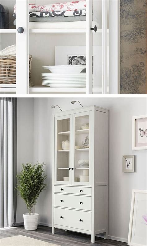 Keep Your Dinnerware On Display And Within Reach The Ikea Hemnes Glass