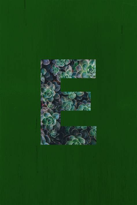Letter E Wallpaper Designed By Me Using Canva