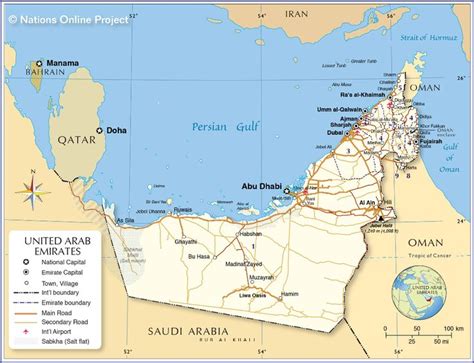 Uae Map World Map Of United Arab Emirates United Arab Emirates