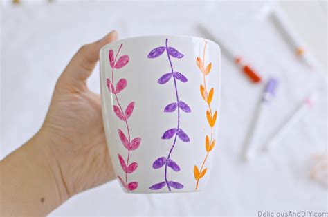 Diy Hand Painted Mug Delicious And Diy