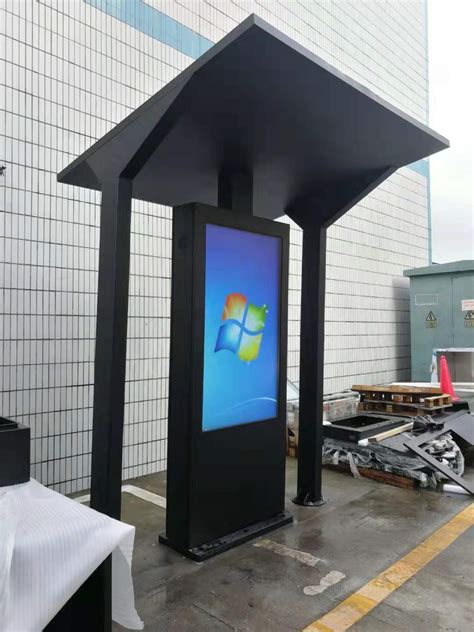 wivikiosk solar power outdoor advertising kiosk