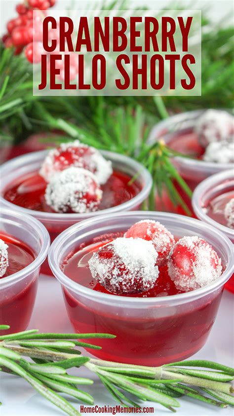 Cranberry Jello Shots Recipe Home Cooking Memories