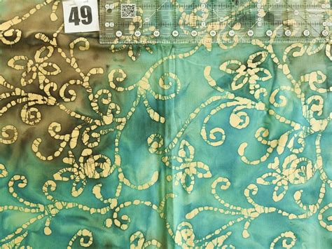 Batik Quilting Fabrics Bty Aqua Turquoise Teal Aquamarine Etsy