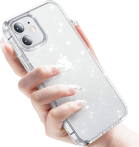 Glitter Clear Case For Iphone 12iphone 12 Pro 61 Etsy