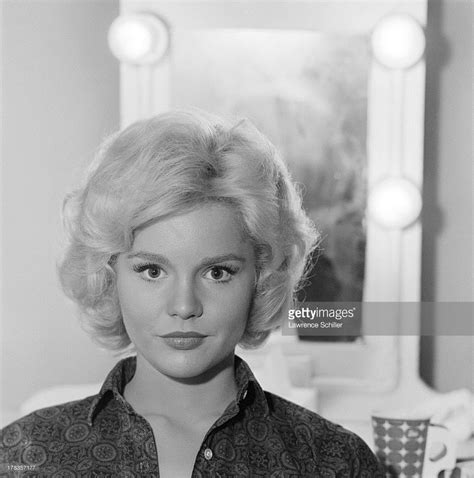 Portrait Of American Actress Tuesday Weld In Her Trailer During The Production Of Her Film