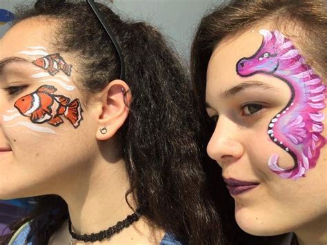 Ocean Adult Face Paint Example Happy Faces Party