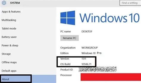 How To Check Build Number And Version Of Installed Windows 10 Os